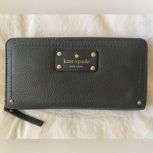 Kate Spade Navy Blue Leather Wallet